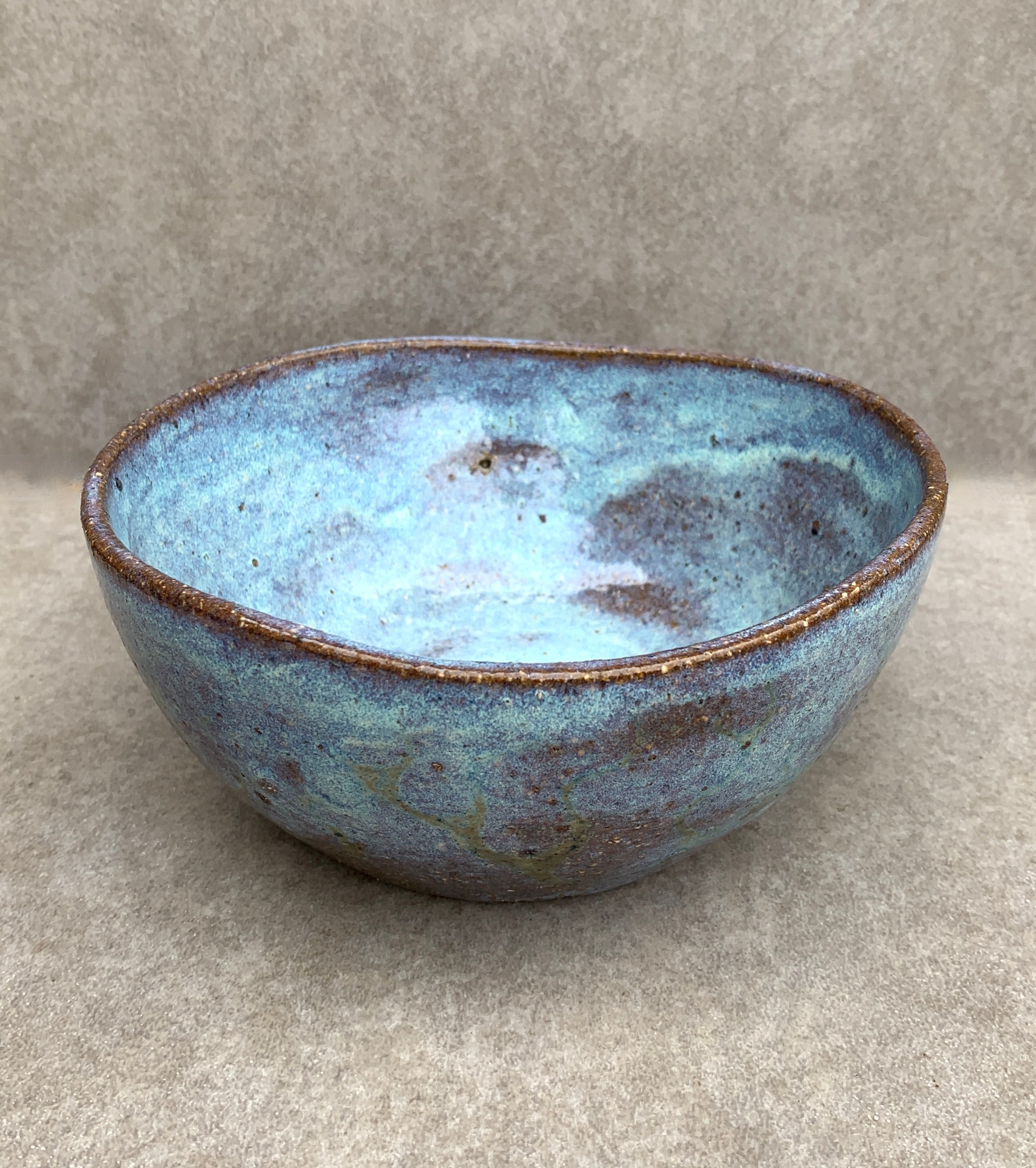 Asymmetrical Blue Bowl
