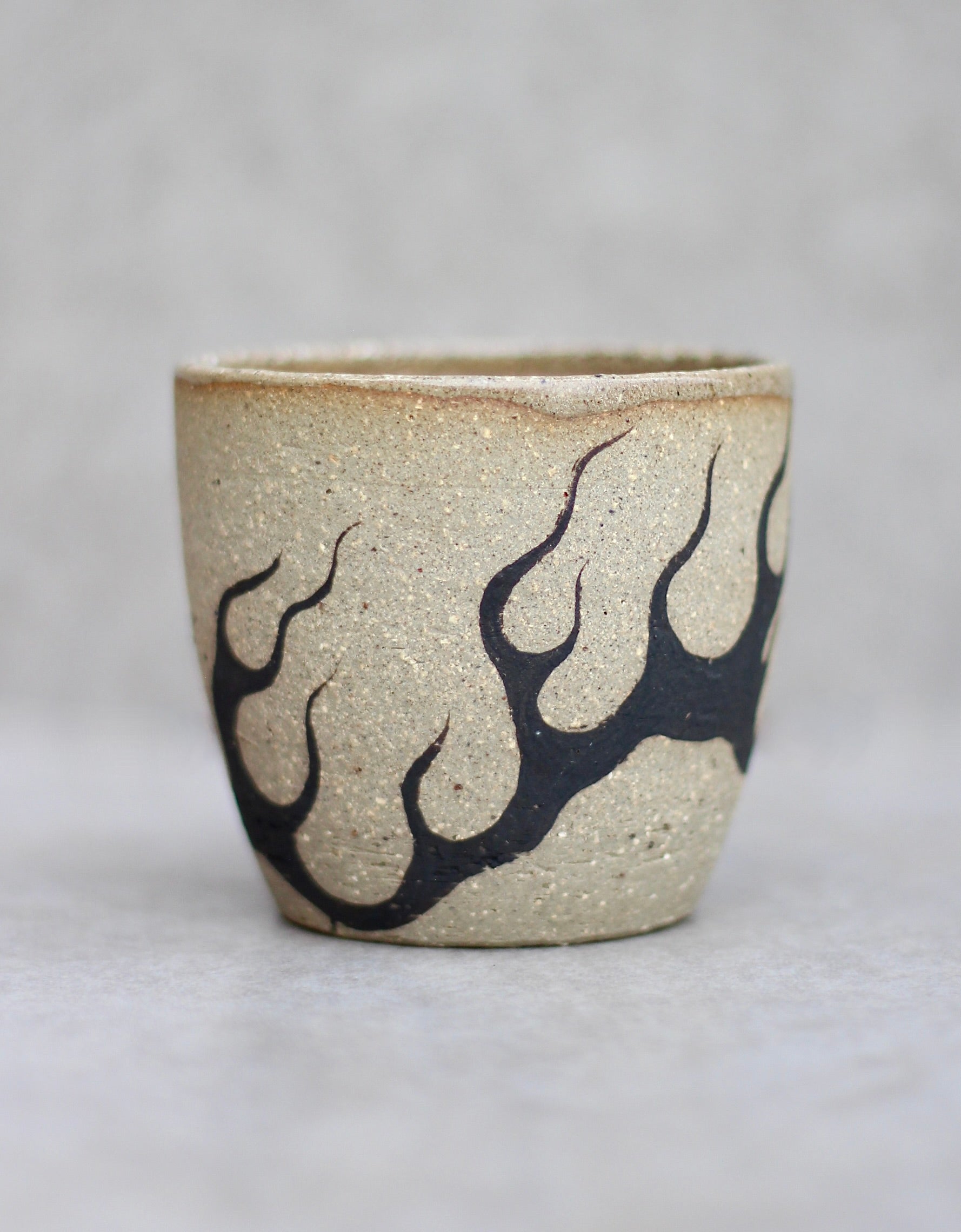 Small Flame Cup with wood ash