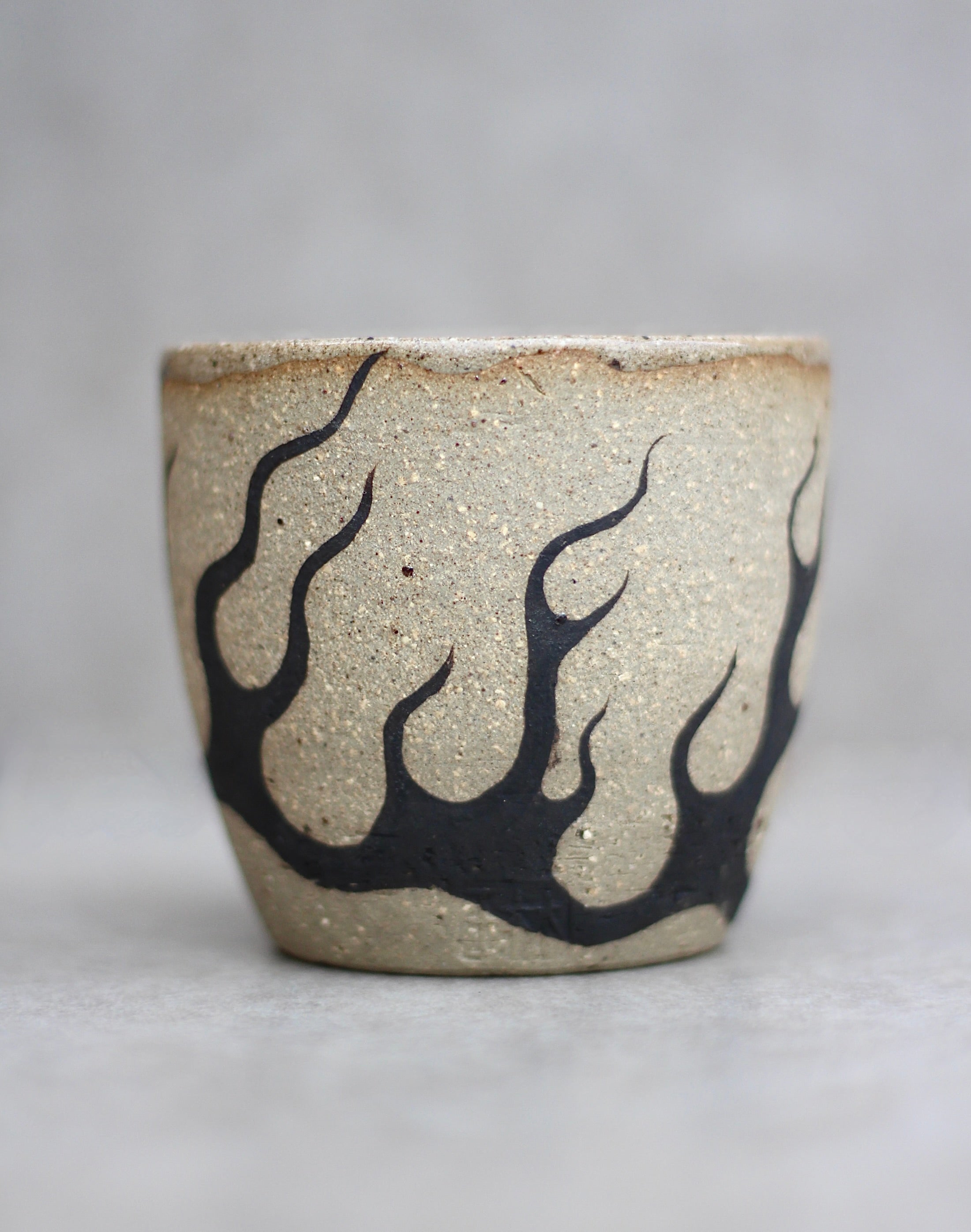Small Flame Cup with wood ash