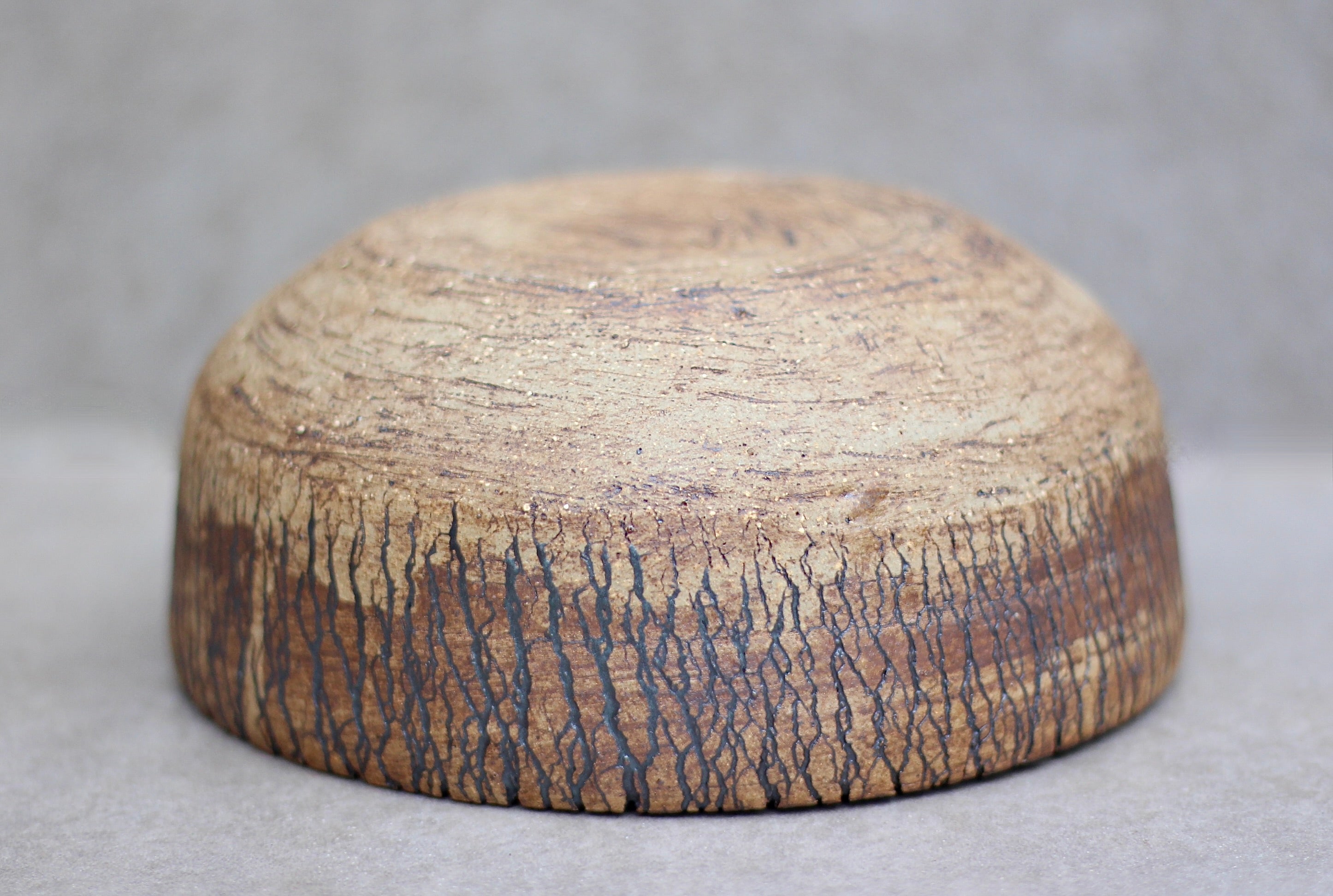 Large Bark Bowl with wood ash
